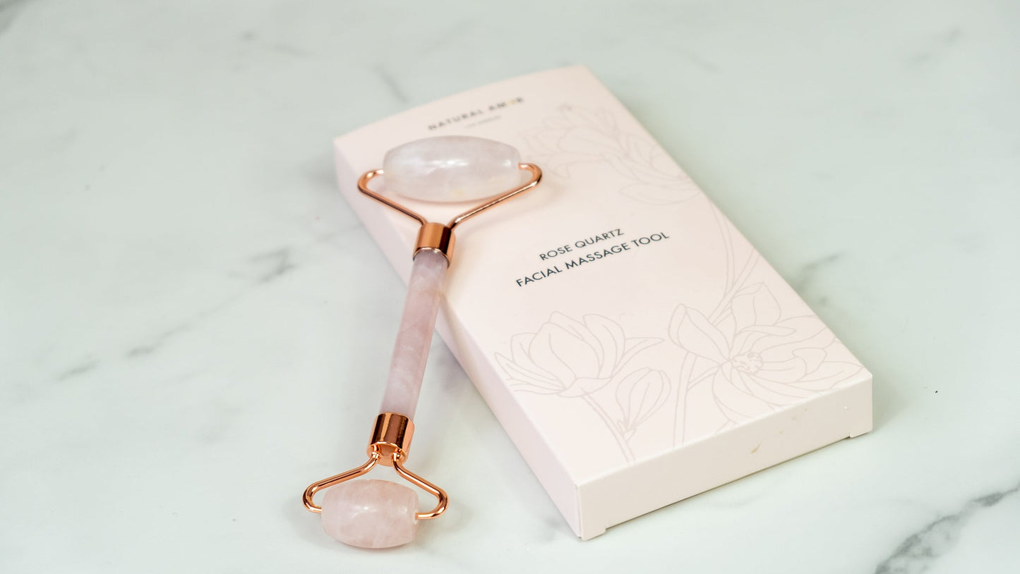 Rose Quartz Facial Roller - home • office • health