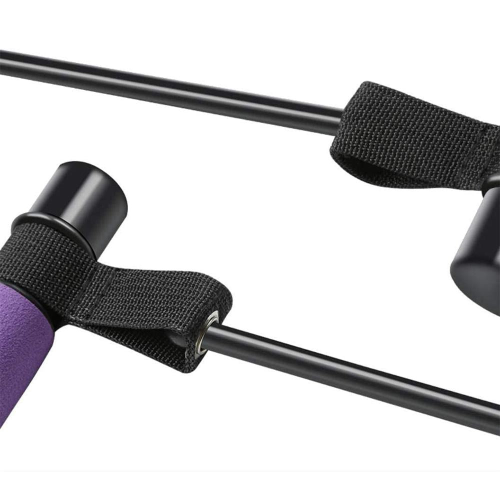 Adjustable Pilates Bar Kit - Resistance Band Exercise Stick - home • office • health