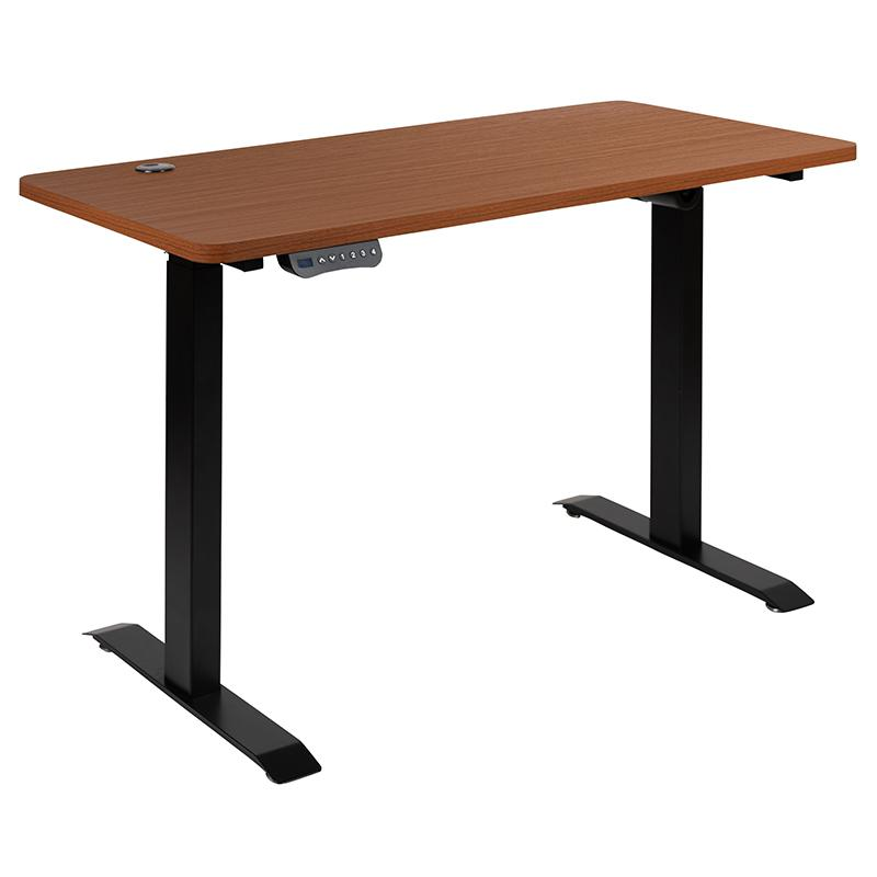 Electric Height Adjustable Standing Desk - Table Top 48" Wide - 24" Deep (Mahogany) - home • office • health