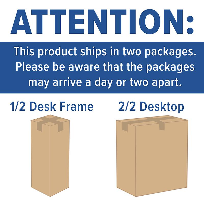 Electric Height Adjustable Standing Desk - Table Top 48" Wide - 24" Deep (Mahogany) - home • office • health
