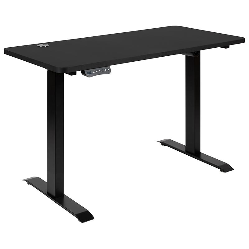 Electric Height Adjustable Standing Desk - Table Top 48" Wide - 24" Deep (Black) - home • office • health