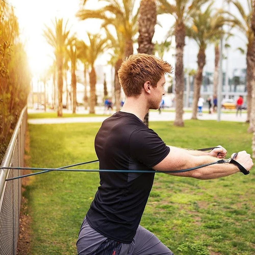 19 Piece Workout Set is extremely portable, exercise where you want - home office health