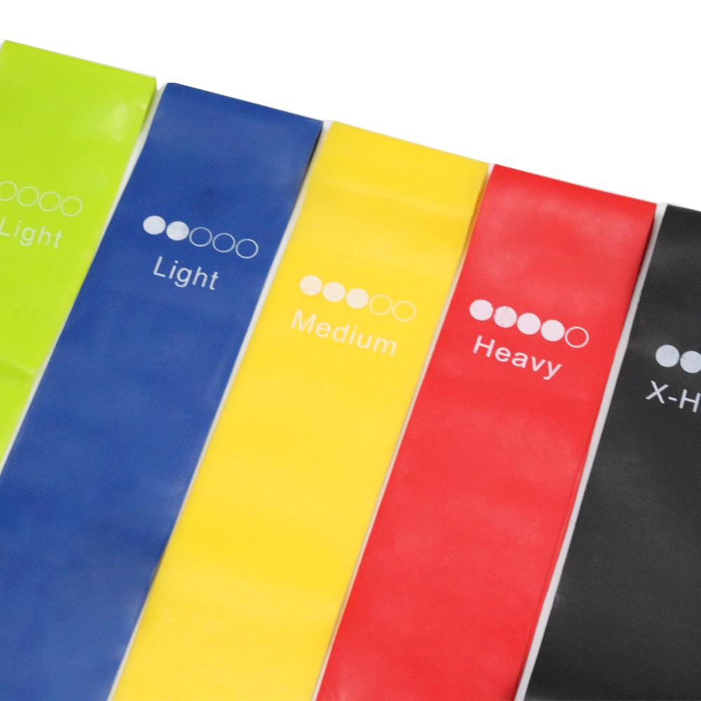 19 Piece Workout Set - Resistance Bands come in very light, light, medium, heavy, and extra heavy resistance levels - home office health