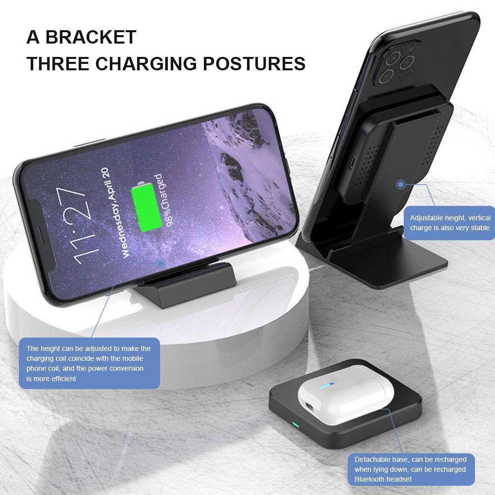 Wireless Charging Stand 15W for Cell Phone with Adjustable Cradle SP - home • office • health