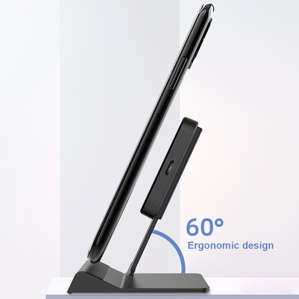 Wireless Charging Stand 15W for Cell Phone with Adjustable Cradle SP - home • office • health