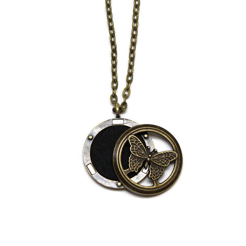 Butterfly Oil Diffuser Necklace - home • office • health