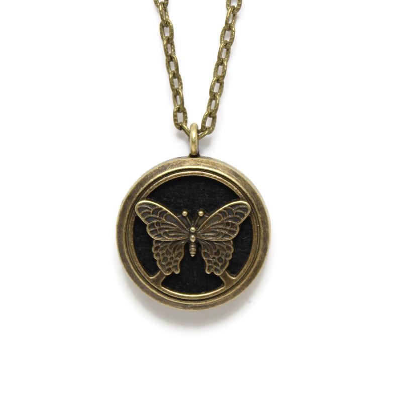 Butterfly Oil Diffuser Necklace - home • office • health