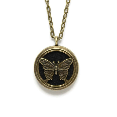 Butterfly Oil Diffuser Necklace - home • office • health