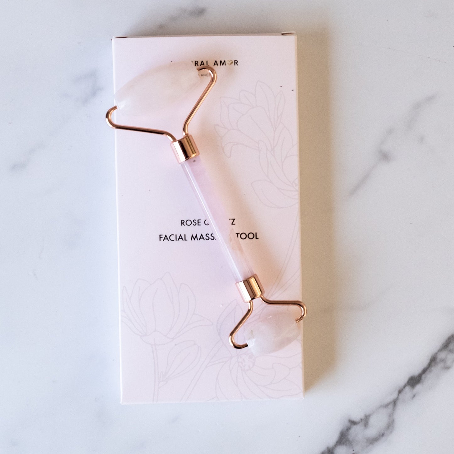 Rose Quartz Facial Roller - home • office • health