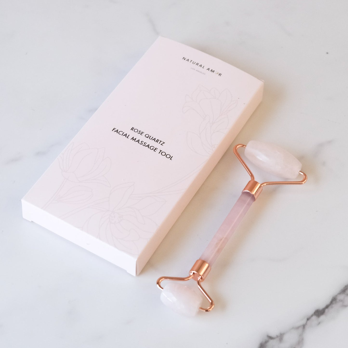 Rose Quartz Facial Roller - home • office • health