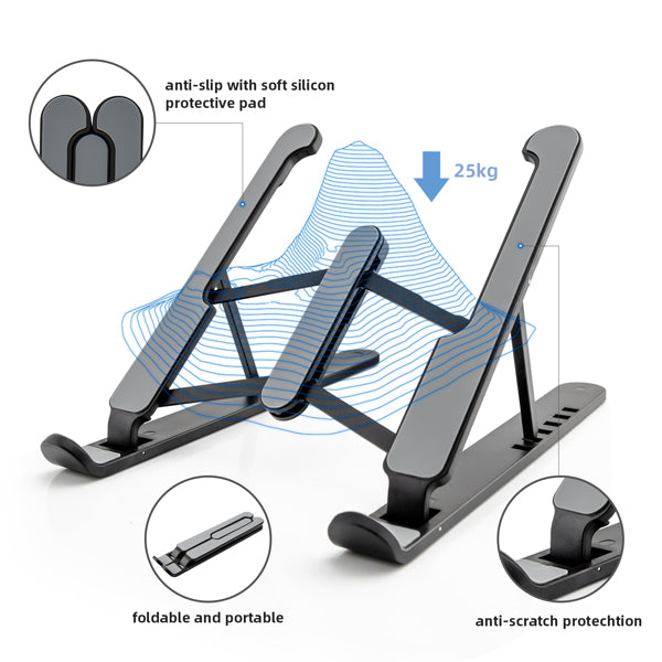 Laptop Holder Foldable Laptop Stand Portable Laptop Desk Stand - home • office • health