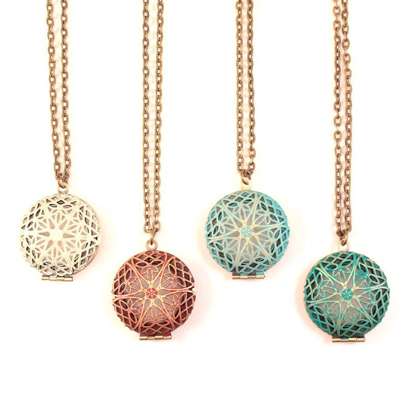 Oil Diffuser Locket Necklace - home • office • health
