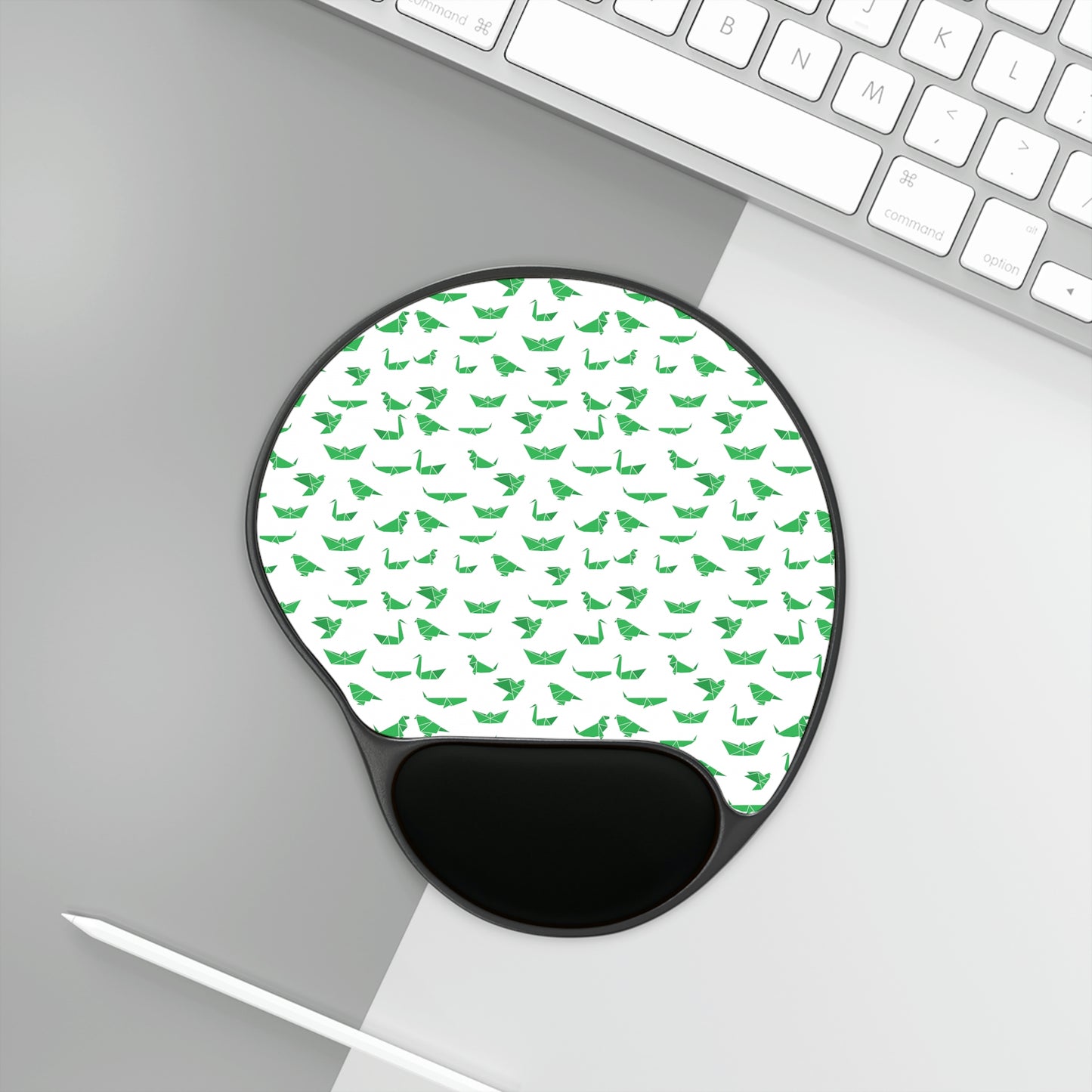 Origami - Mouse Pad With Memory Foam Wrist Rest - home • office • health
