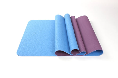 2 Tone TPE Premium Yoga Mat - home • office • health