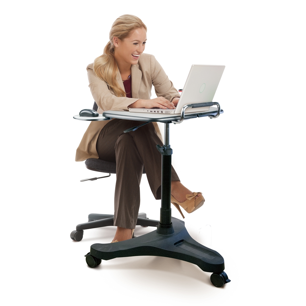 Sit/Stand Mobile Laptop Workstation - home • office • health