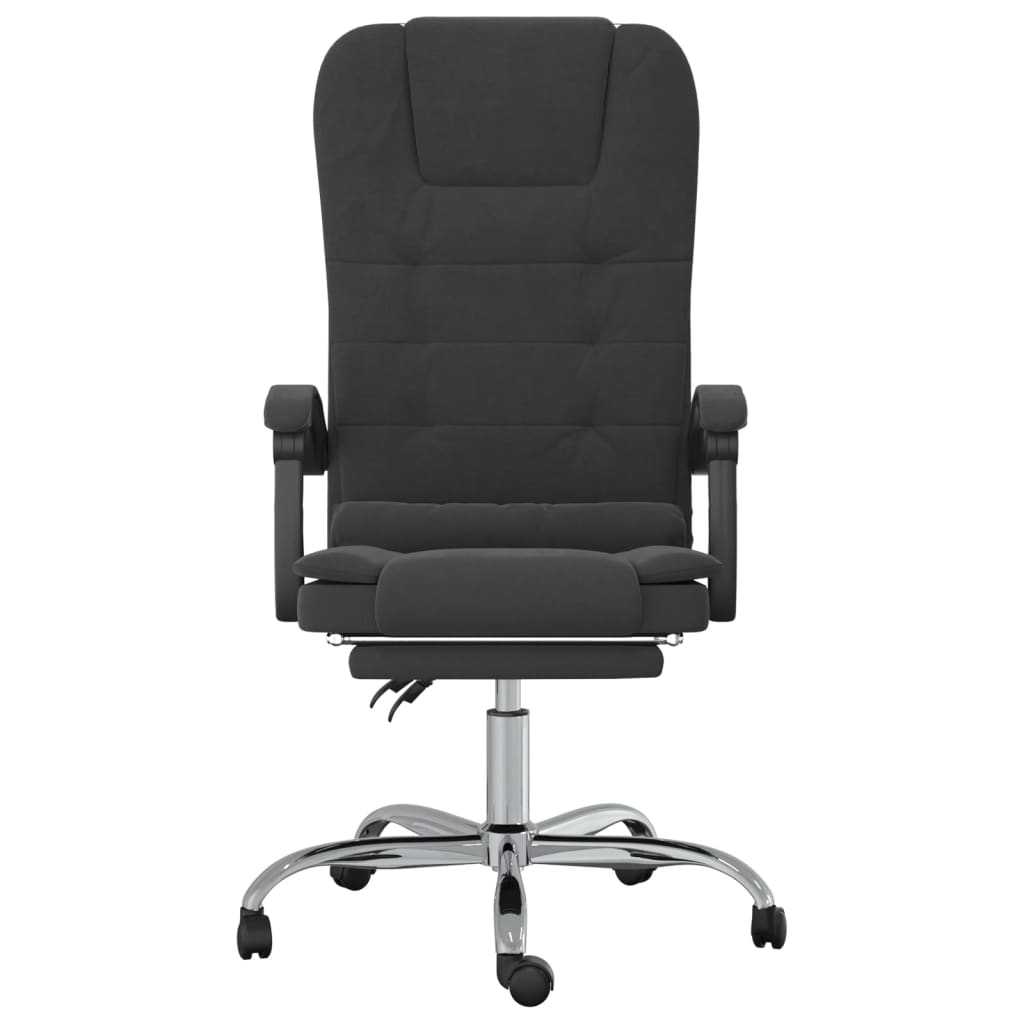 vidaXL Massage Reclining Office Chair Black Velvet - home • office • health