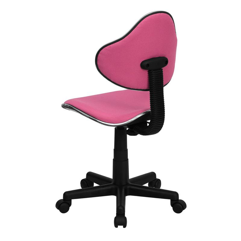 Pink Fabric Swivel Ergonomic Task Office Chair - home • office • health