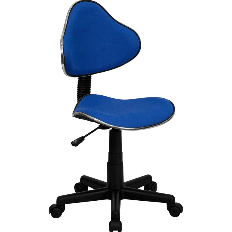 Blue Fabric Swivel Ergonomic Task Office Chair - home • office • health