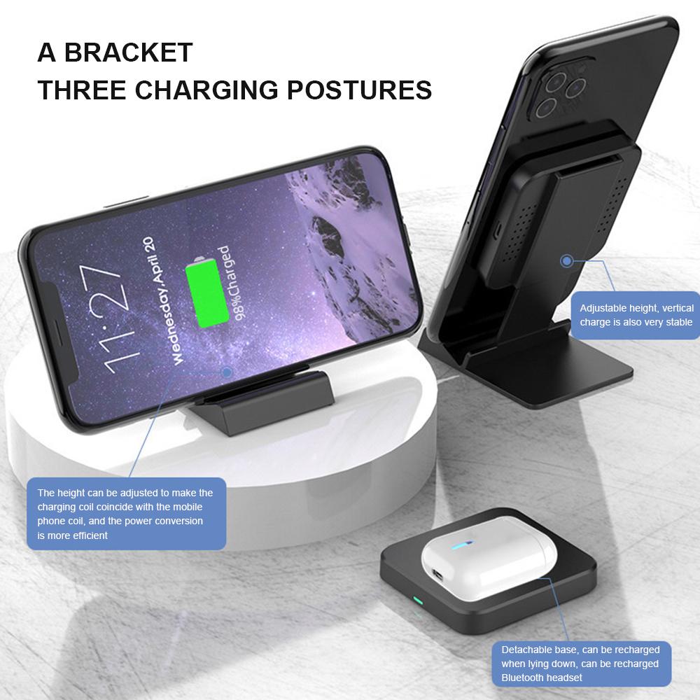 Wireless Charging Stand 15W for Cell Phone with Adjustable Cradle SP - home • office • health