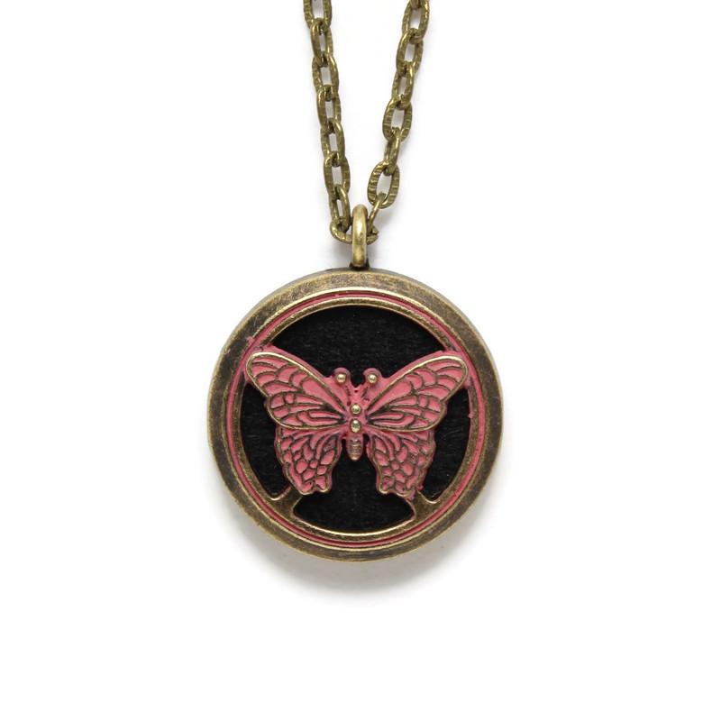 Butterfly Oil Diffuser Necklace - home • office • health