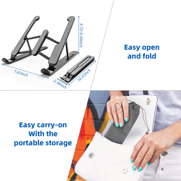 Laptop Holder Foldable Laptop Stand Portable Laptop Desk Stand - home • office • health