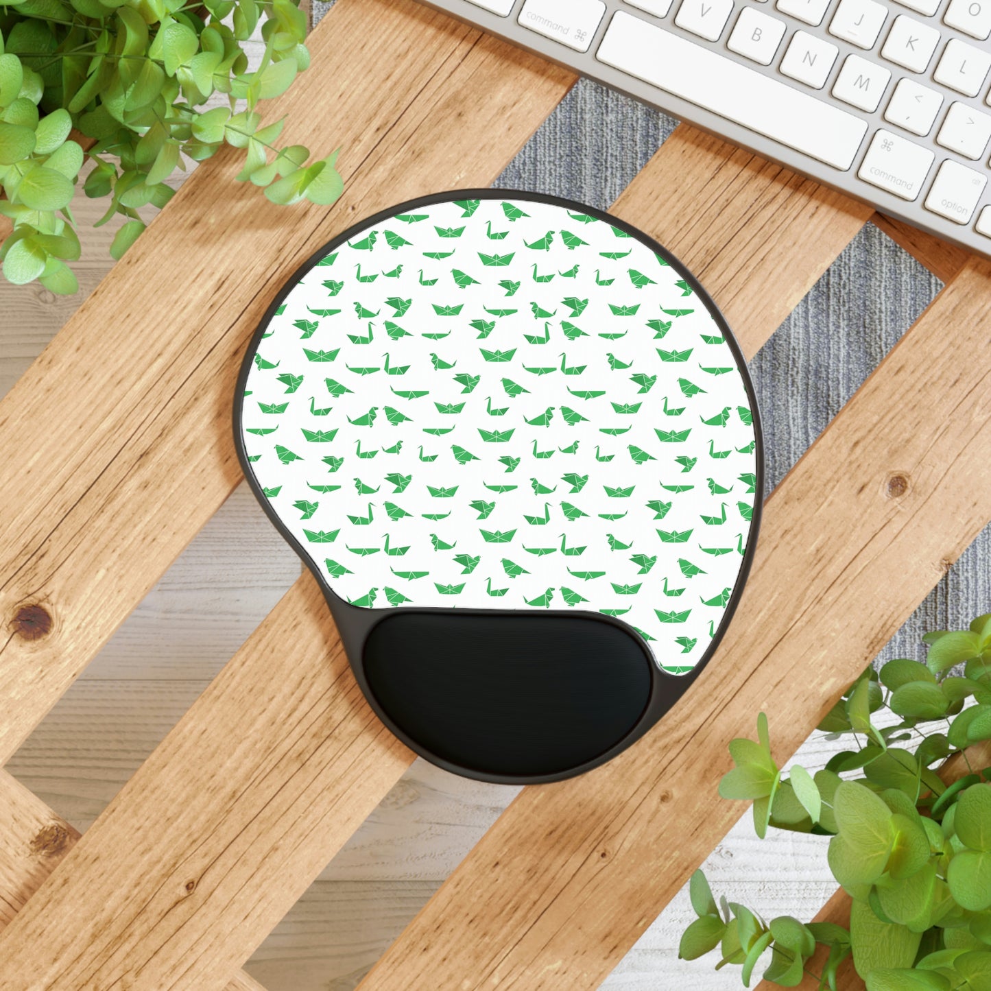 Origami - Mouse Pad With Memory Foam Wrist Rest - home • office • health