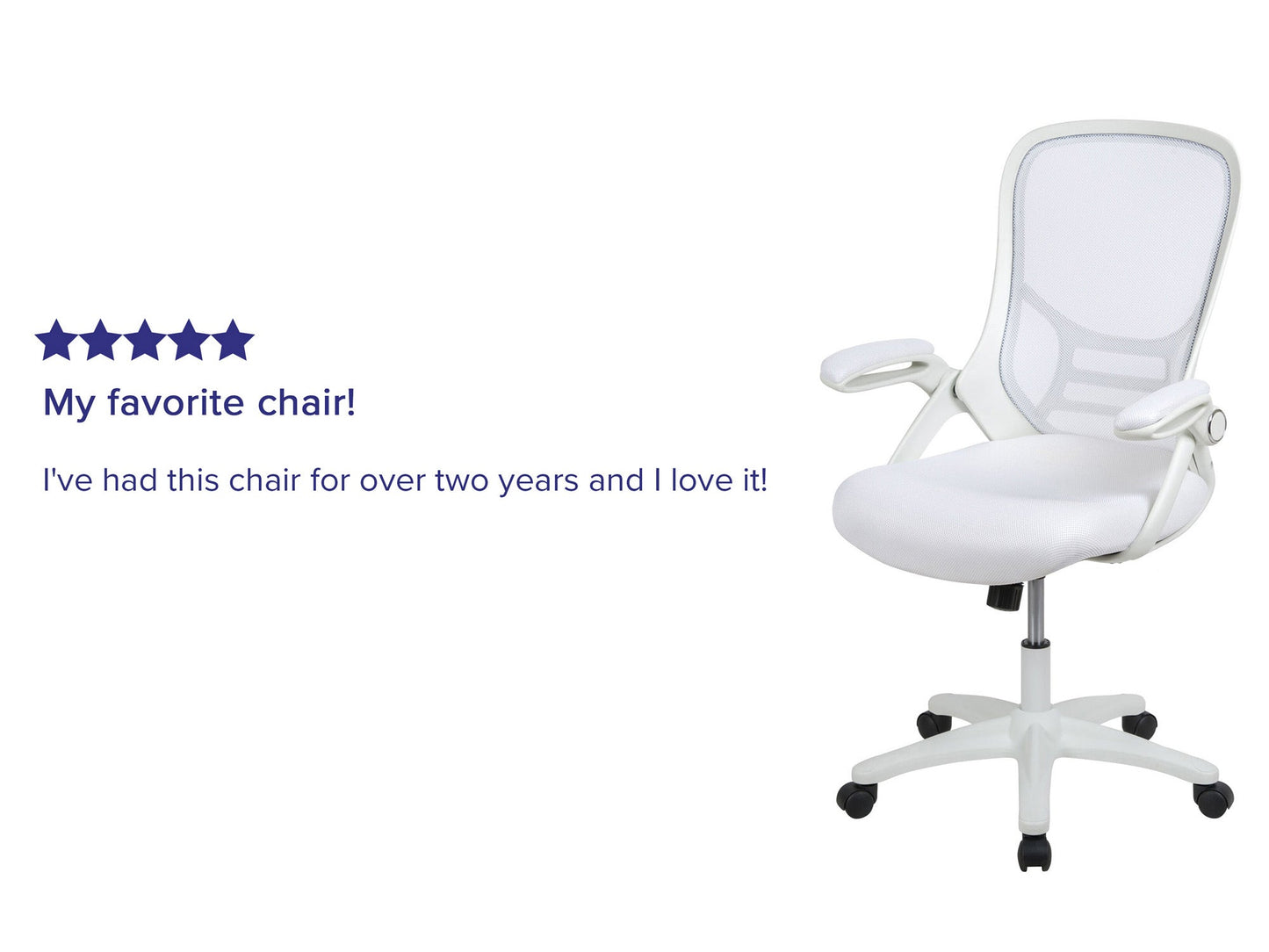 High Back White Mesh Ergonomic Swivel Office Chair with White Frame - home • office • health