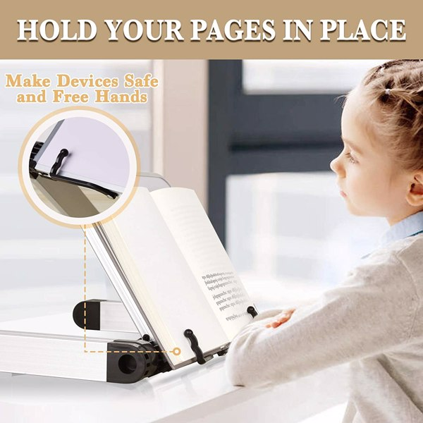 Adjustable Ergonomic Laptop and Book Stand - home office health -  great for all ages