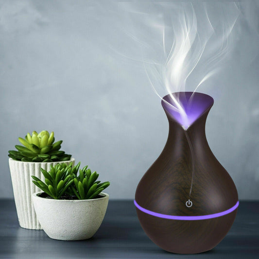 Ultrasonic Humidifier Oil Diffuser Air Purifier Aromatherapy with LED - home • office • health